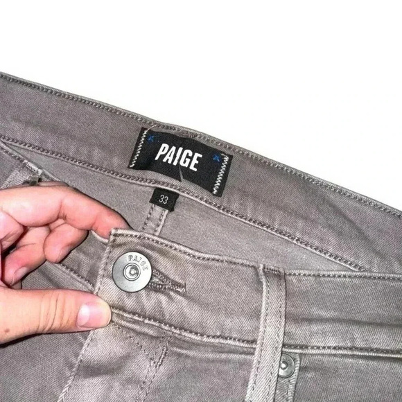 Paige Jeans Men 34x30 Lennox Slim Straight  Stretch Preppy VTG Murky Mist Casual - Picture 9 of 11